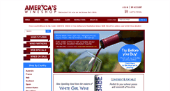 Desktop Screenshot of americaswineshop.com